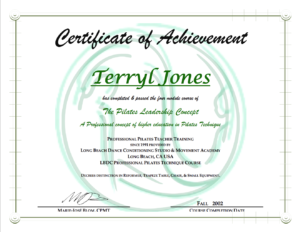 Pilates Certificate